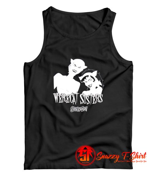 Scooby Doo On Zombie Werecat Sisters Tank Top