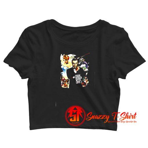 Sean Connery 007 From Russia With Love Crop Top Shirt