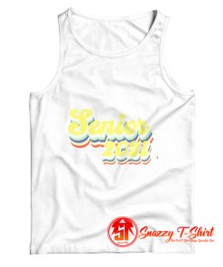 Senior 2021 Retro Graduation Tank Top