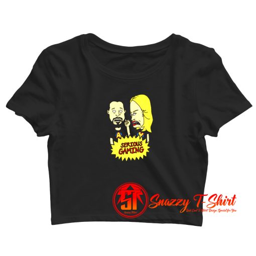 Serious Gaming Butthead Crop Top Shirt