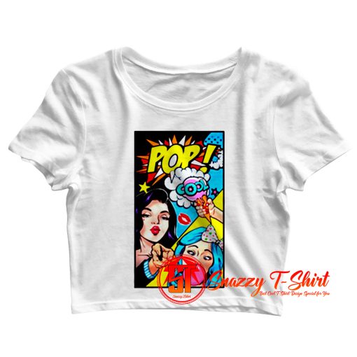 Sexy Pop Art Warhol Crop Top Shirt