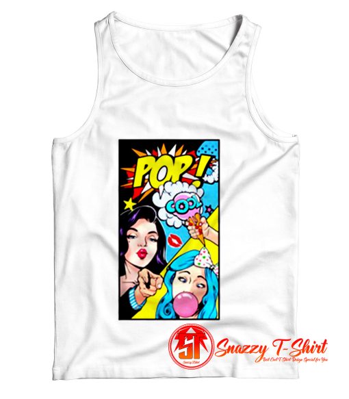 Sexy Pop Art Warhol Lichtenstein Comic Book Tank Top