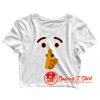 Shh Shushing Face Emoji Crop Top Shirt