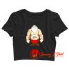 Shirtless Santa Covered In Tattoos For Christmas Crop Top Shirt