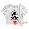 Shreddin Ape Man Snowboarder Crop Top Shirt