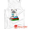 Siamese Cat Loves Books Tank Top