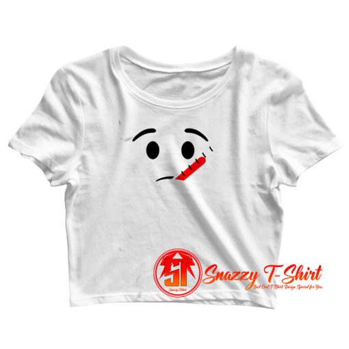 Sick Face With Thermometer Emojis Crop Top Shirt