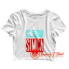 Simca Logo French Car Maker Crop Top Shirt