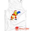 Simpsons Christmas Homer and Marge Dancing Tank Top