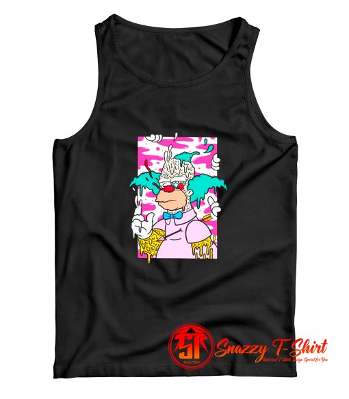 Simpsons Krusty The Clown With An Arrow Tank Top