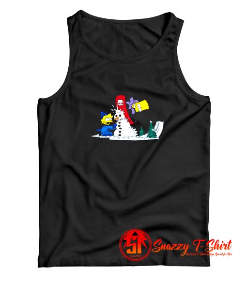 Simpsons Winter Lisa and Bart Simpson Tank Top