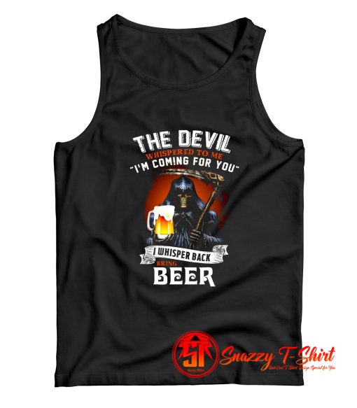 Skull Devil Larger Alcohol Biker Tank Top