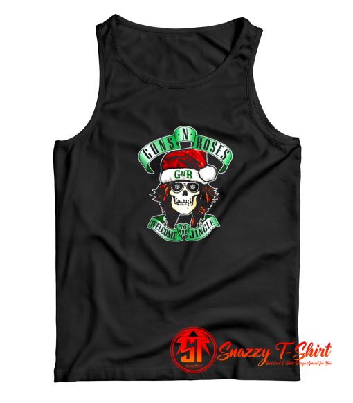 Skull Santa Guns N Roses Christmas Tank Top