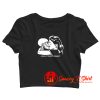 Skull love at first fright Crop Top Shirt