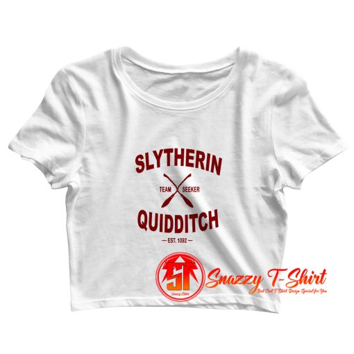 Slytherin Quidditch Team Seeker Crop Top Shirt