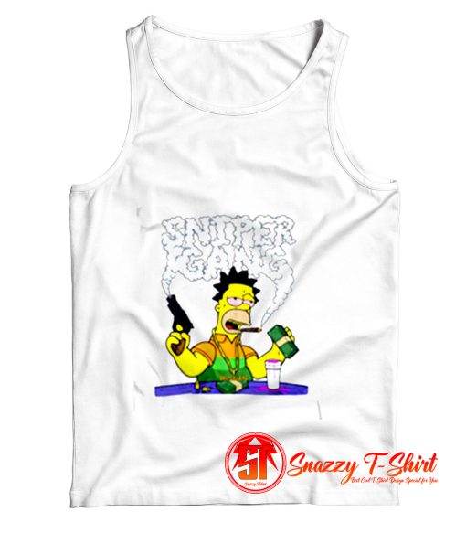 Sniper Gang The Simpsons Tank Top