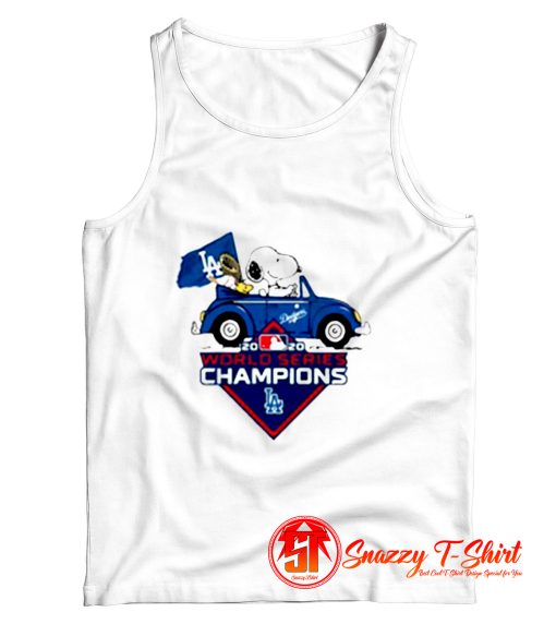 Snoopy And Woodstock LA Dodgers Tank Top