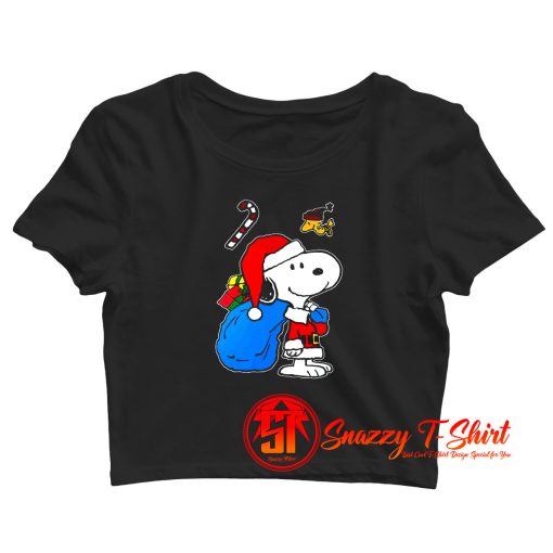 Snoopy Christmas gifts Funny Snoopy Christmas Crop Top Shirt