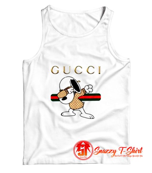 Snoopy Dabbing Gucci Joe Cool Stay Stylish Tank Top