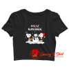 Snoopy Feliz Navidog Crop Top Shirt