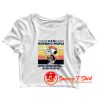 Snoopy I hate morning people Crop Top Shirt