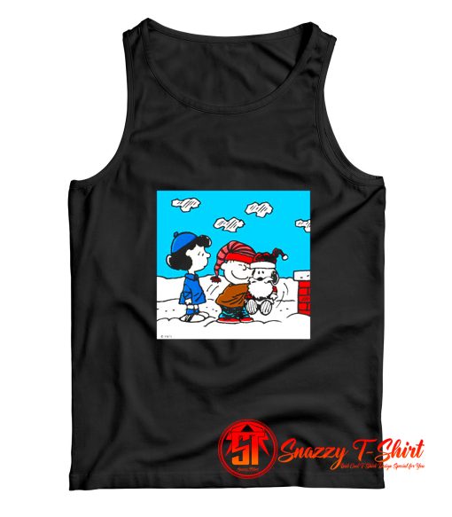 Snoopy Peanuts Santa Claus Christmas Cartoon Tank Top