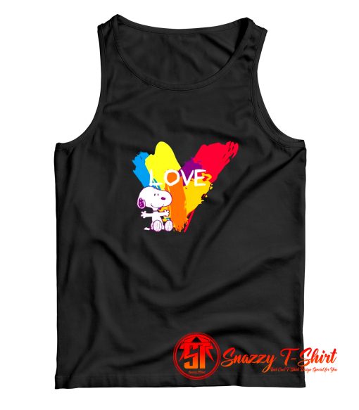 Snoopy Rainbow Love Tank Top