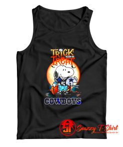 Snoopy Trick Or Treat Dallas Cowboys Halloween Tank Top