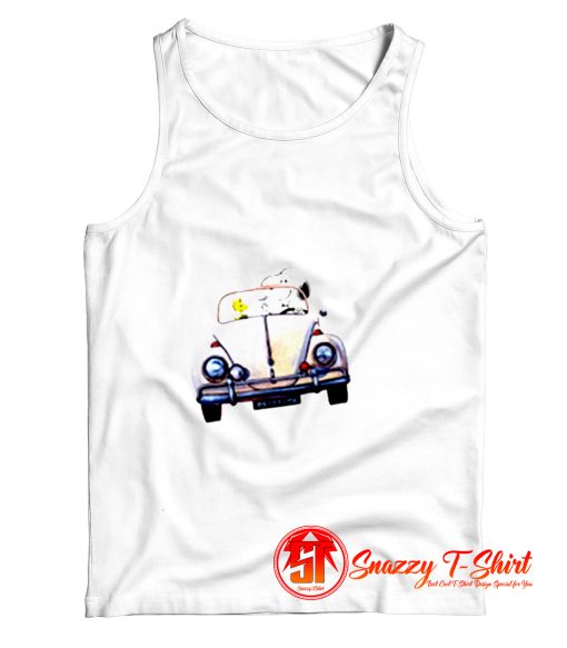 Snoopy Woodstock Driving Car Tank Top