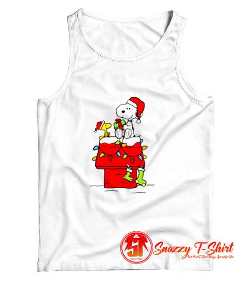 Snoopy and Woodstock Christmas Tank Top