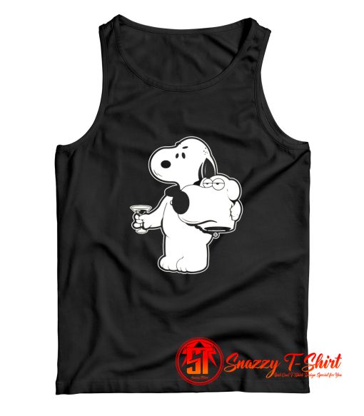 Snoopy x Brian Family Guy Mashup Custom Tank Top