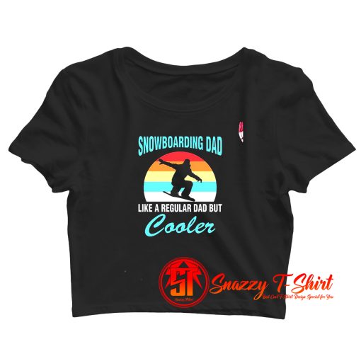 Snowboarding Dad Crop Top Shirt