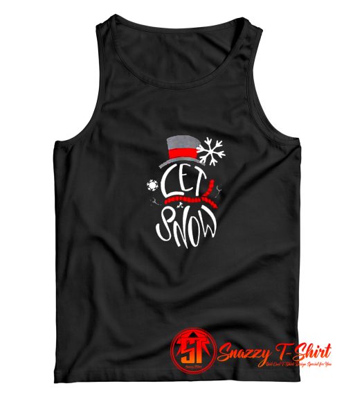 Snowman Let It Snow Tank Top