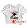 Snowmobile Mom Like A Normal Mom Only Cooler Crop Top Shirt