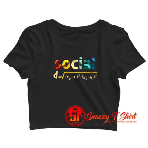 Social Distance Formula Math Crop Top Shirt