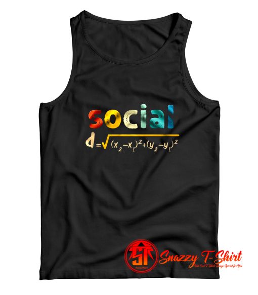 Social Distance Formula Math Tank Top