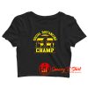 Social Distancing Funny Crop Top Shirt