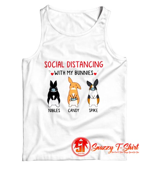 Social Distancing With My Bunnies Tank Top