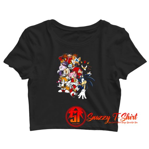 Sonic Cast Friends Ultimate power Crop Top Shirt