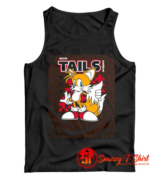 Sonic Miles Tails Prower Charcoal Tank Top