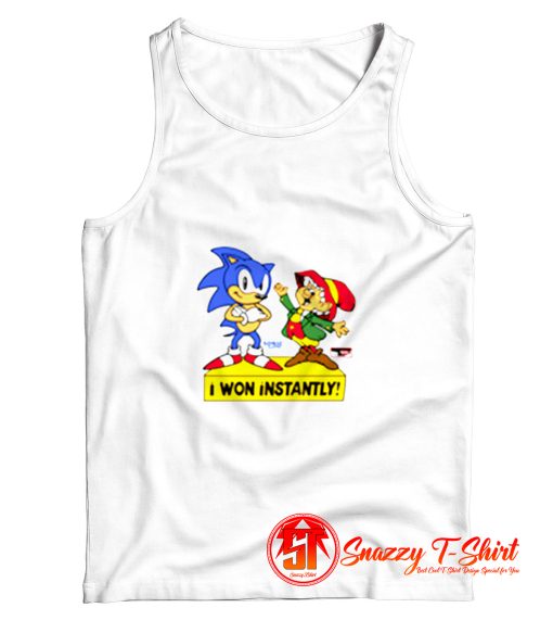 Sonic The Hedgehog I Won Instantly Tank Top