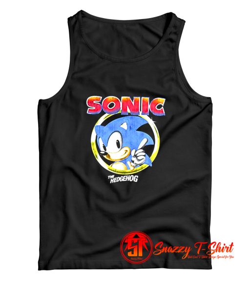 Sonic The Hedgehog Pointing Finger Tank Top