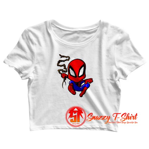 Spiderman Chibi Style Crop Top Shirt