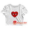 Spiderman Heart Crop Top Shirt