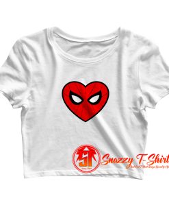 Spiderman Heart Crop Top Shirt