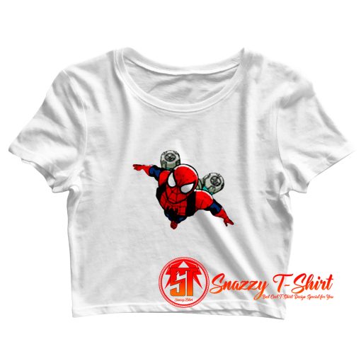 Spiderman Jetpack Crop Top Shirt