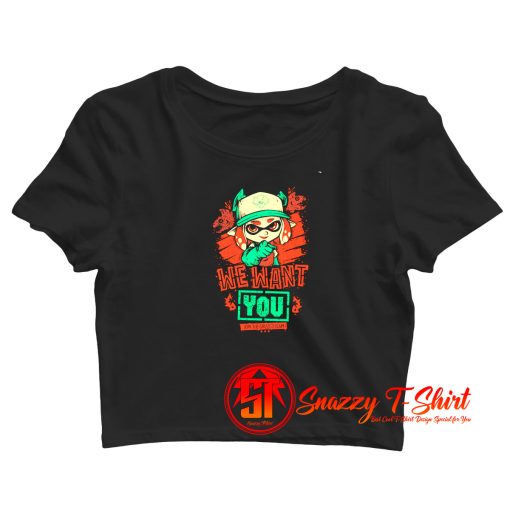 Splatoon 2 Grizzco Team We Want You Crop Top Shirt