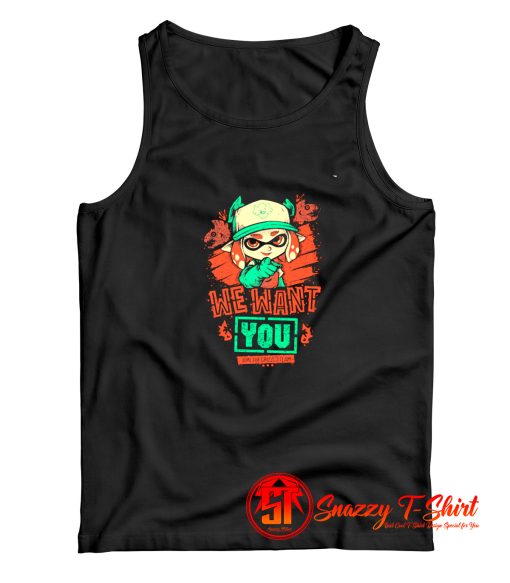 Splatoon 2 Grizzco Team We Want You Tank Top