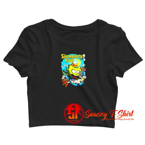 Springtastic Fantastic Four Bart Superhero Crop Top Shirt