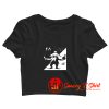 Spy Vs Spy Megazine Funny Cartoon Crop Top Shirt